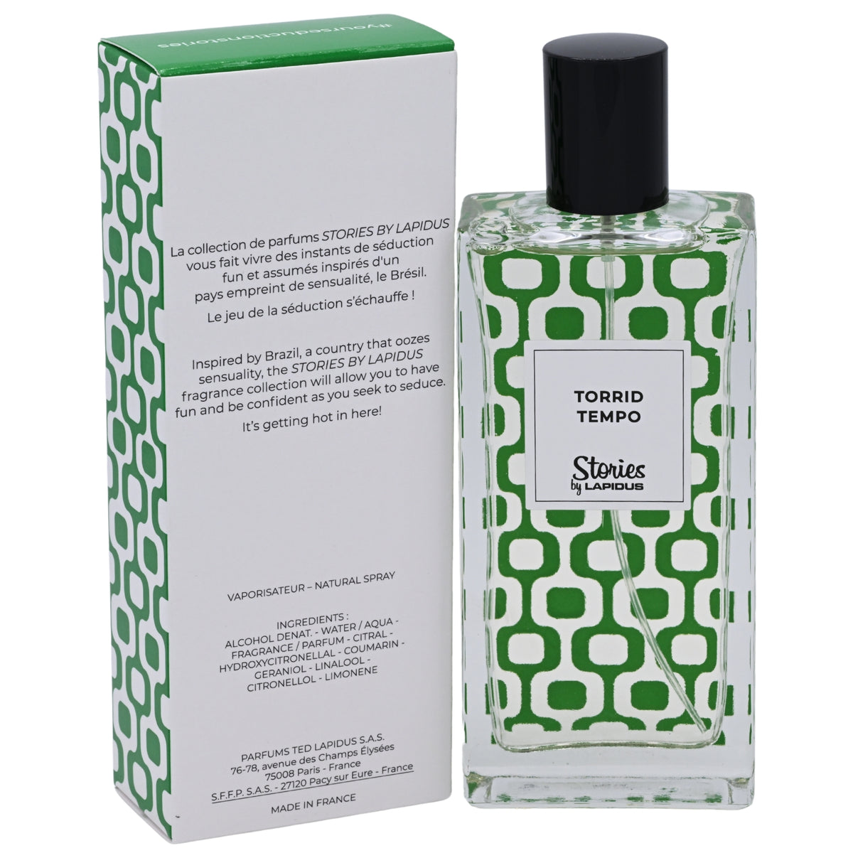 Lapidus Ted Stories EDT Spray Men 3.33 oz 100ml 3355992009157