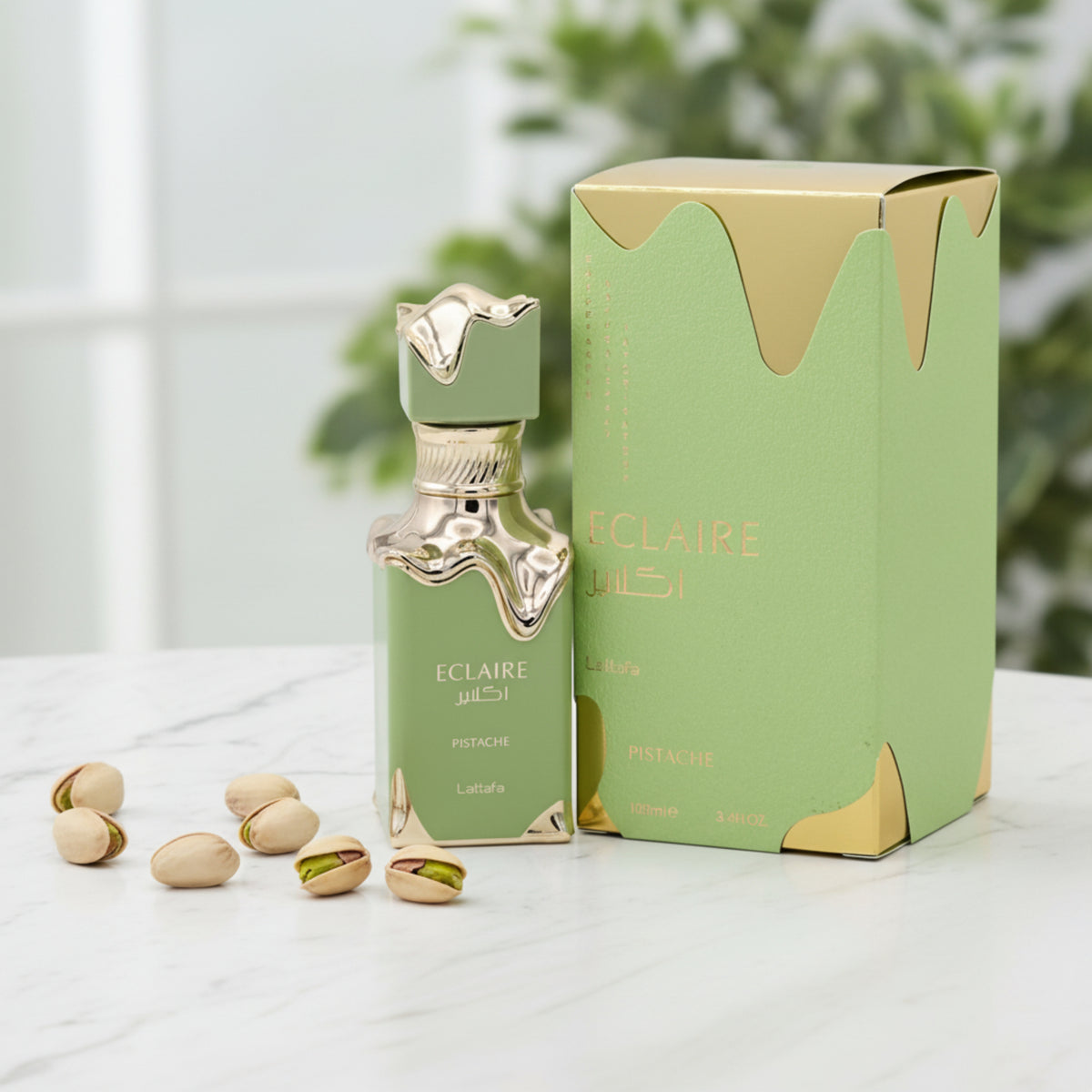 Lattafa Eclaire Pistache EDP Spray Women 3.4 oz 100ml New Box 6290362349129