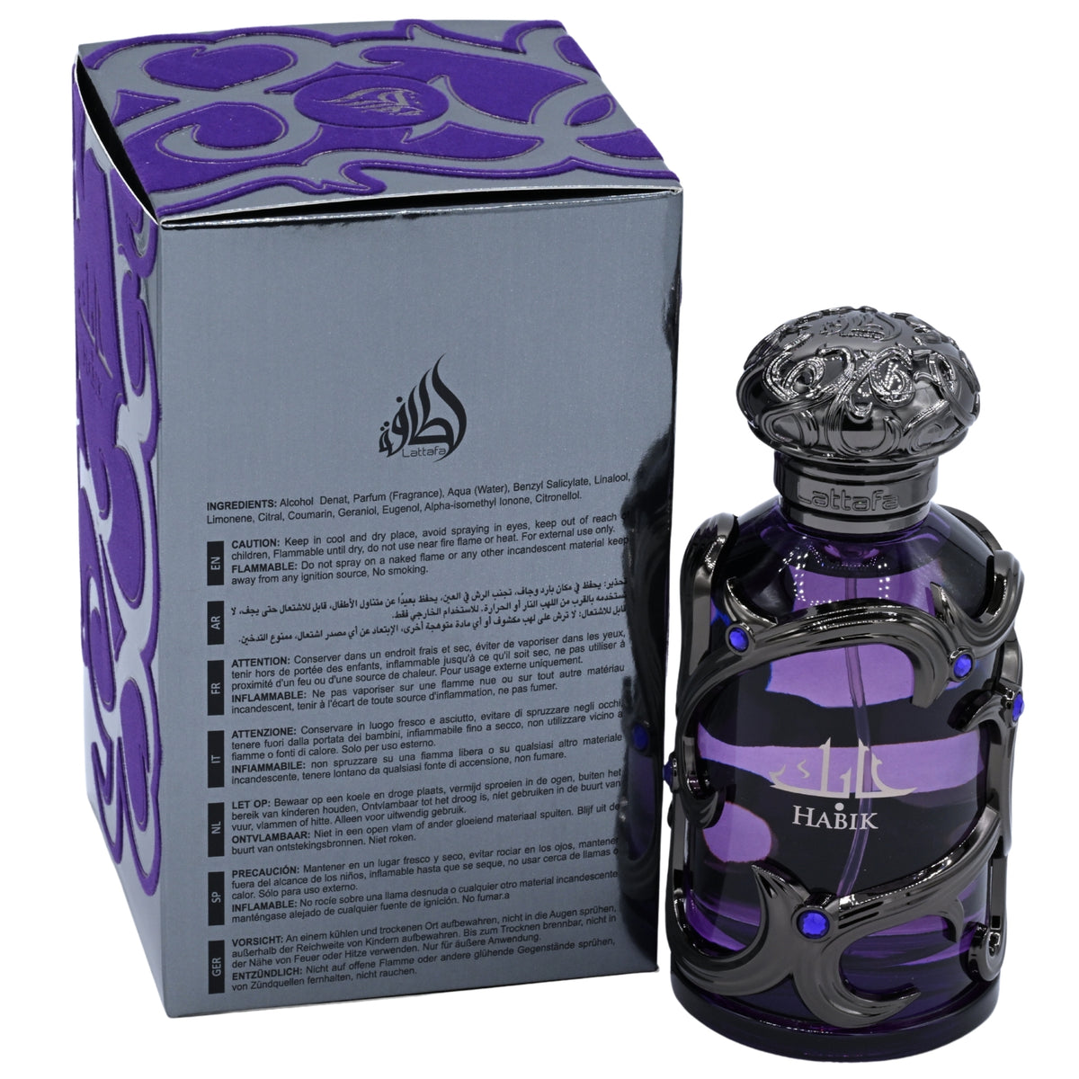 Lattafa Habik Eau de Parfum (EDP) Spray for Men 3.4 oz New Retail Box 6290360598864