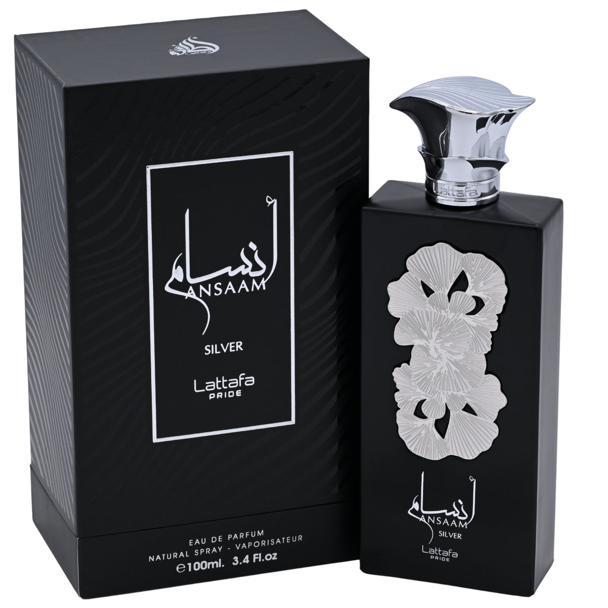 Lattafa Pride Ansaam Silver Eau de Parfum (EDP) Spray for Men 3.4 oz / 100 ml, New Retail Box 6291108738207