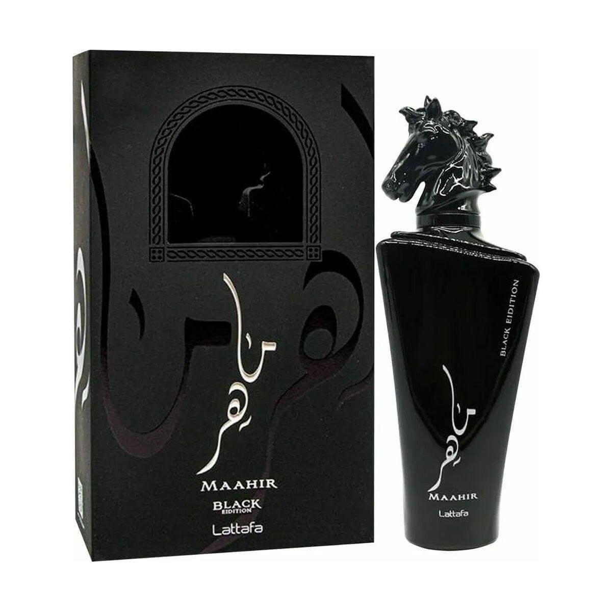 Maahir Black Edition by Lattafa perfume for unisex EDP 3.3 / 3.4 oz New in Box 6291108730362