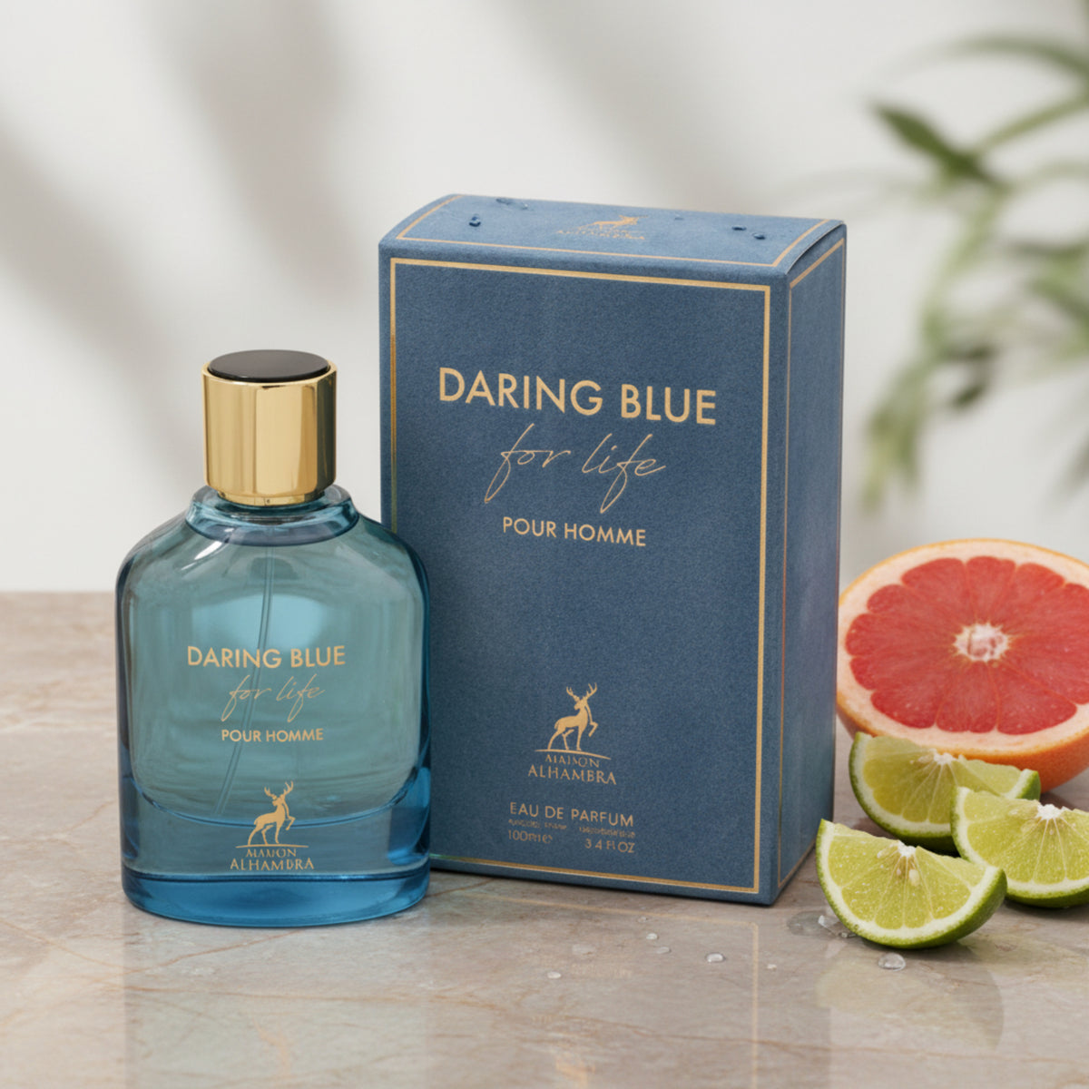 Maison Alhambra Daring Blue For Life Eau de Parfum Spray for Men 3.4 oz (100 ml) 6290360590677