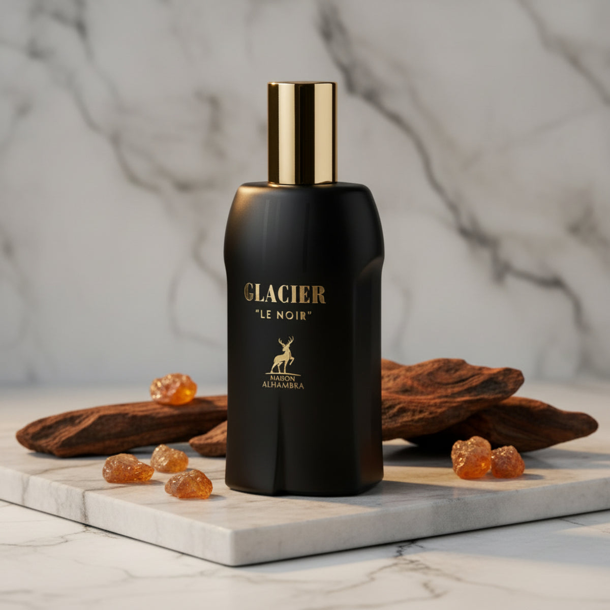 Maison Alhambra Glacier Le Noir Eau de Parfum Spray for Men 3.4 oz (100 ml) New Retail Box 6290360590592