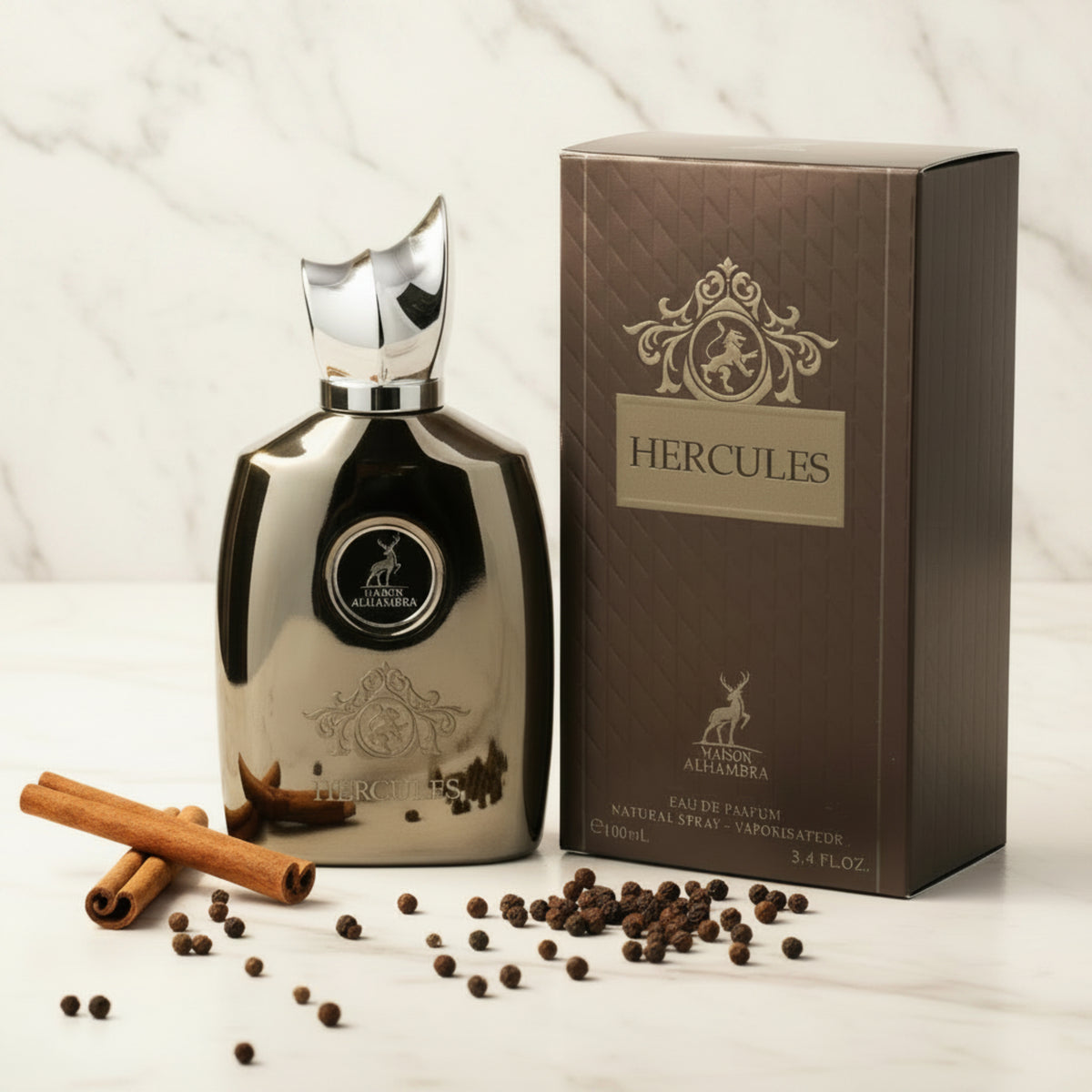 Maison Alhambra Hercules Eau de Parfum Spray for Men, 3.4 fl oz (100 ml) 6291107459233