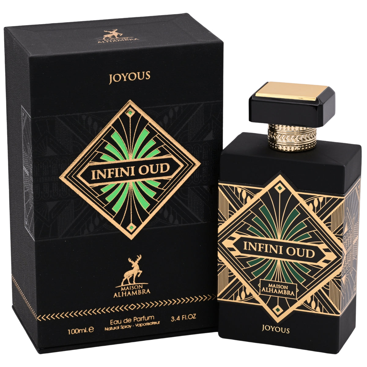 Maison Alhambra Infini Oud Joyous Eau de Parfum Spray Unisex 3.4 oz (100 ml) New in Retail Box 6290360590561