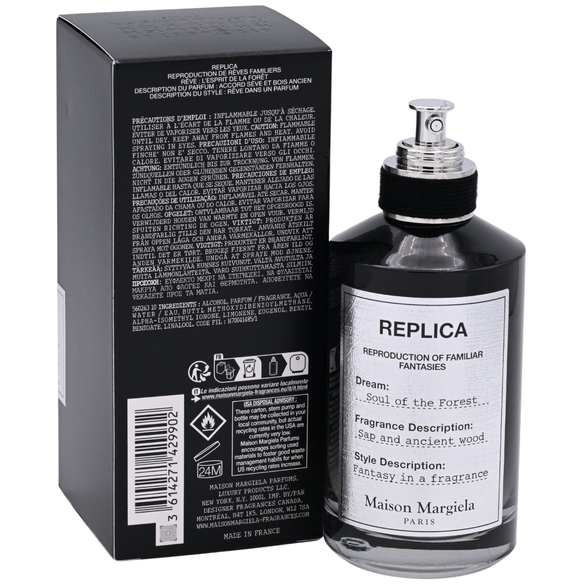 Maison Margiela REPLICA Soul of the Forest Eau de Parfum Spray Unisex 3.4 oz (New Retail Box) 3614271429902