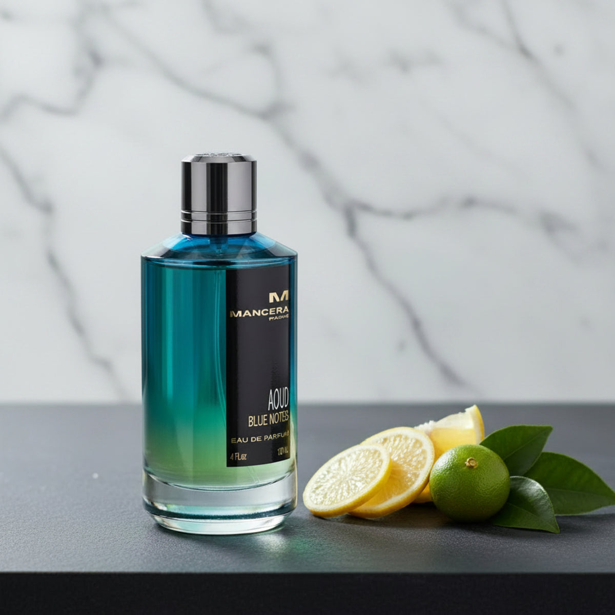 Mancera Aoud Blue Notes Eau de Parfum (EDP) Unisex Spray 4.0 oz / 120 ml, Made in France 3760265190089