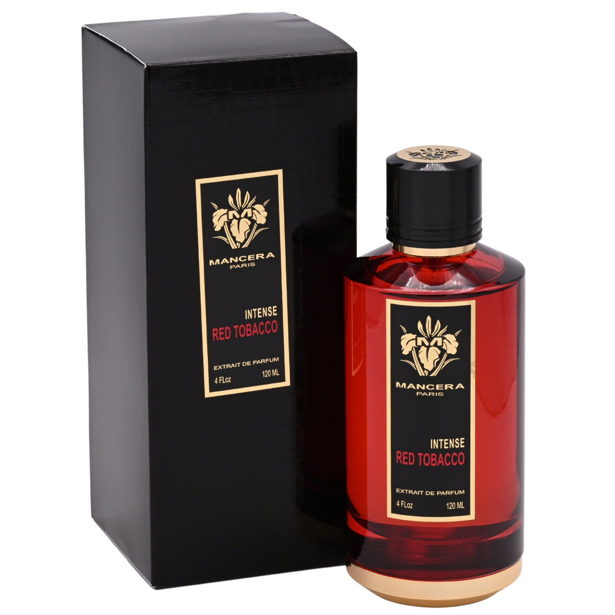 Mancera Red Tobacco Intense Eau de Parfum Spray, Unisex, 4.0 oz (120 ml) – New Retail Box 3760265194513