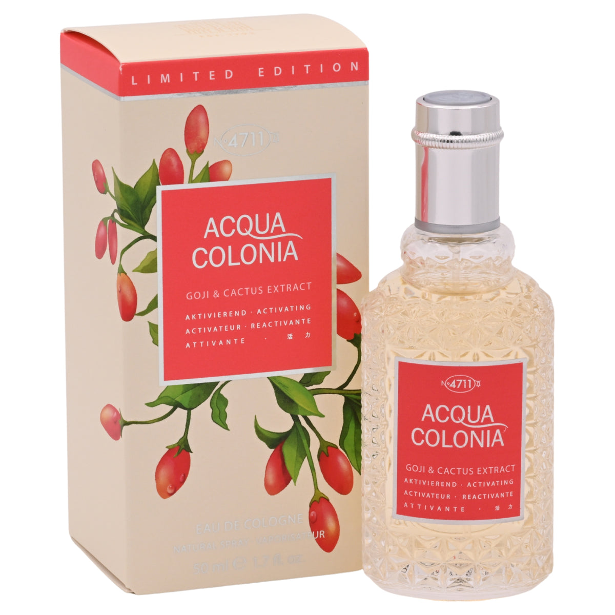 Maurer & Wirtz 4711 Acqua Colonia Goji & Cactus Extract Eau de Cologne Unisex 1.7 oz Spray 4011700747894