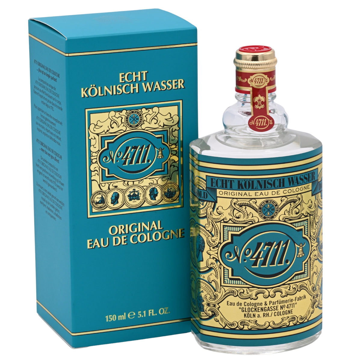 Maurer & Wirtz 4711 Original Eau de Cologne (EDC) Unisex 5.1 oz / 150 ml, New Retail Box 4011700740635