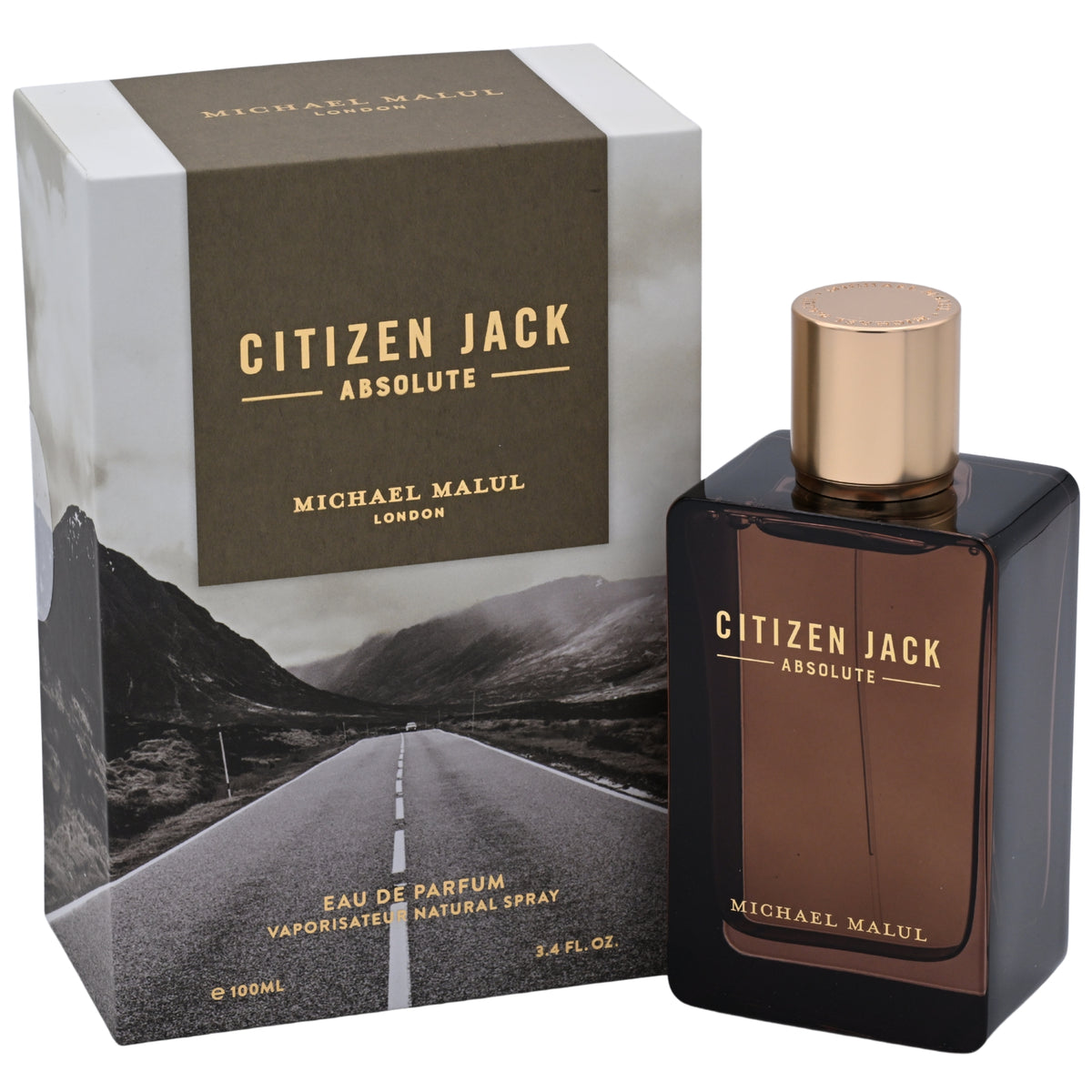 Michael Malul Citizen Jack Absolute EDP Spray Men 3.4 oz 100ml New Box 850067815006