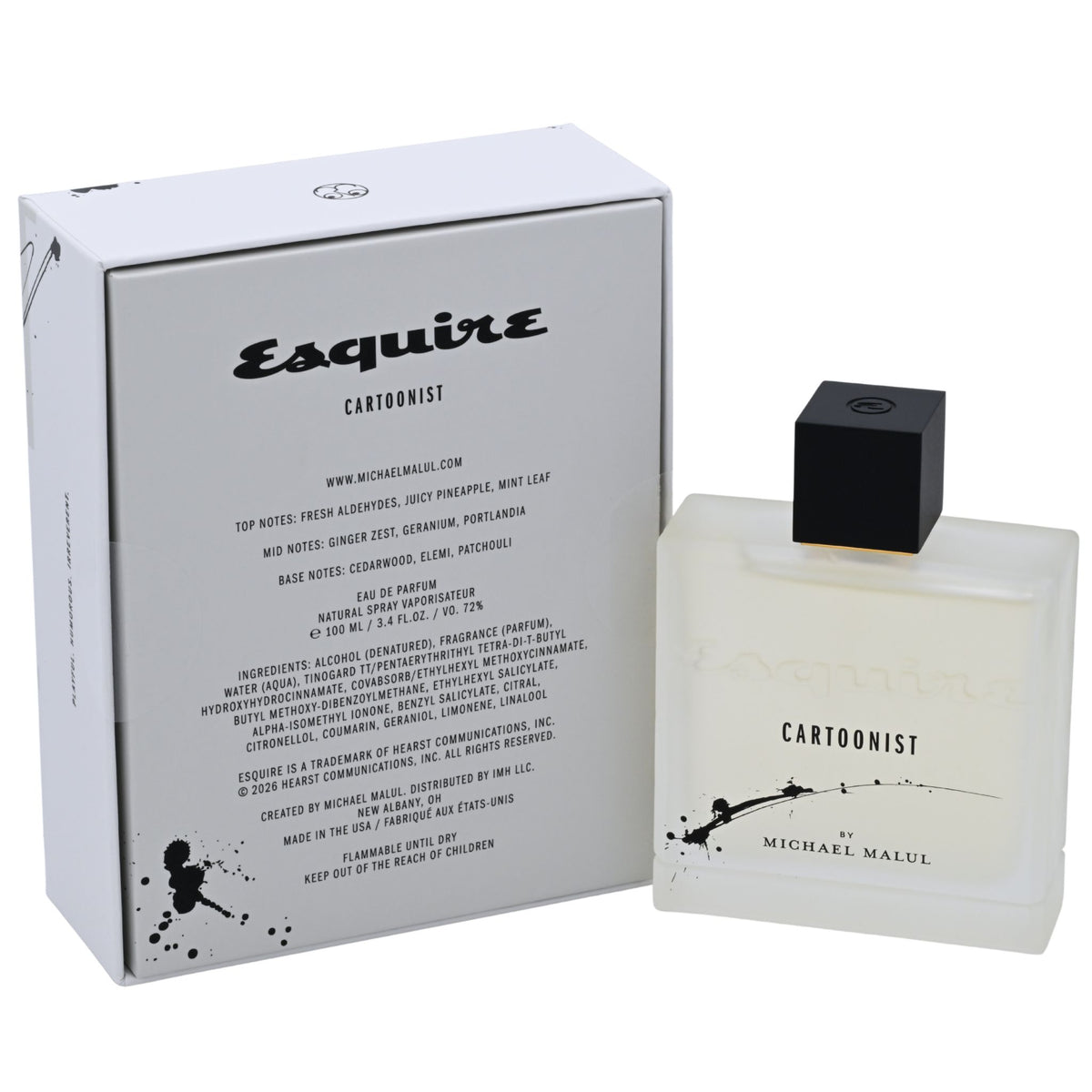 Michael Malul Esquire Cartoonist Eau de Parfum Spray Men 3.4 oz 810181100167