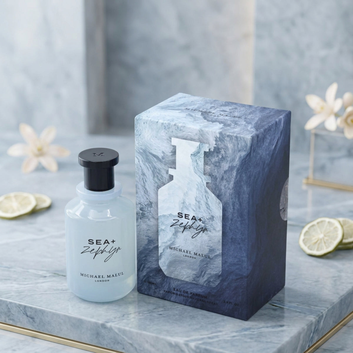 Michael Malul Sea+Zephyr Eau de Parfum Unisex 3.4 oz Spray NIB 725765657251