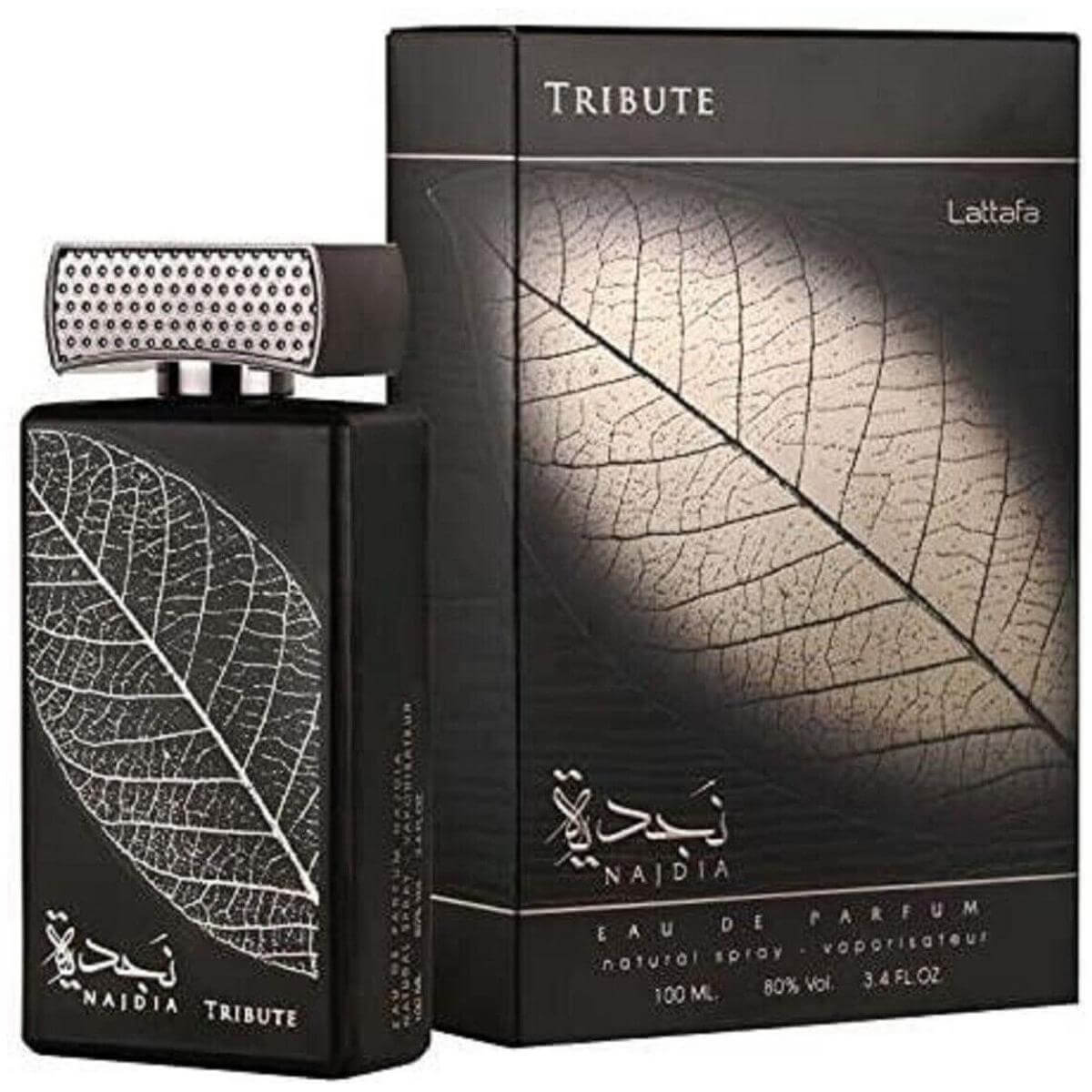 Najdia Tribute by Lattafa perfume for unisex EDP 3.3 / 3.4 oz. New in Box 6291108733882