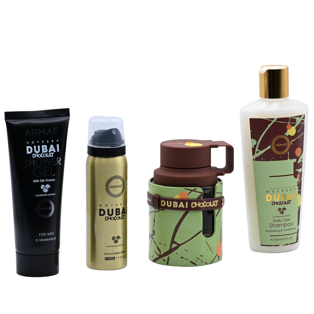 Odyssey Dubai Chocolat Edition by Armaf 4 pcs gift set for men EDP New in Box 6295199809303