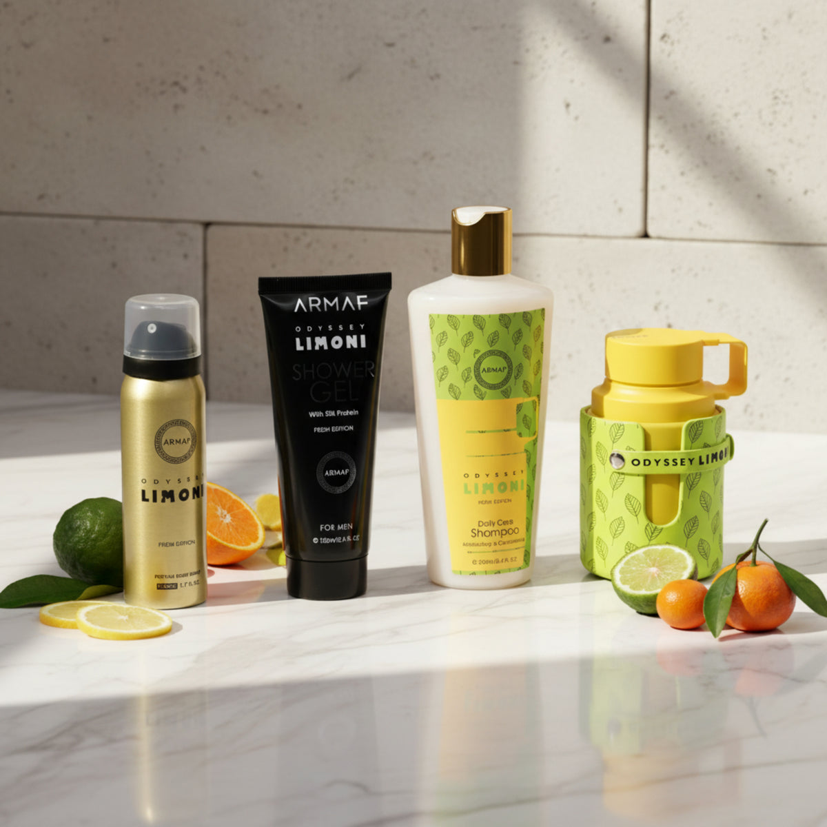 Odyssey Limoni Fresh Edition by Armaf 4 pcs gift set for men EDP New in Box 6295199804162