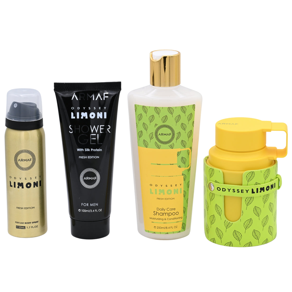 Odyssey Limoni Fresh Edition by Armaf 4 pcs gift set for men EDP New in Box 6295199804162