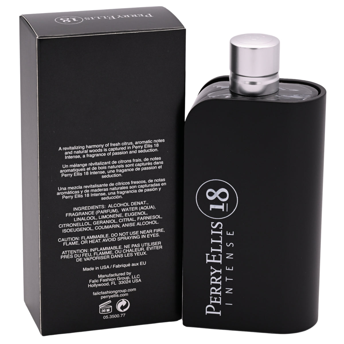 Perry 18 Intense by Perry Ellis edt men Cologne 3.3 / 3.4 oz New in Box 844061004320