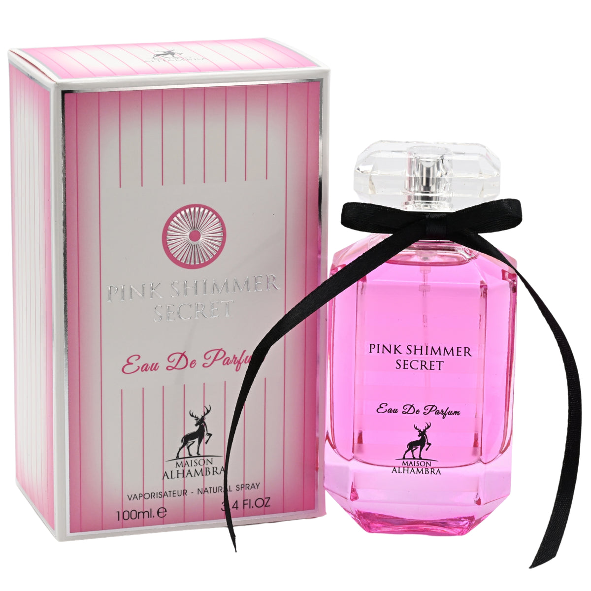 Pink Shimmer Secret by Maison Alhambra for her EDP 3.3 / 3.4 oz New in Box 6291108730263