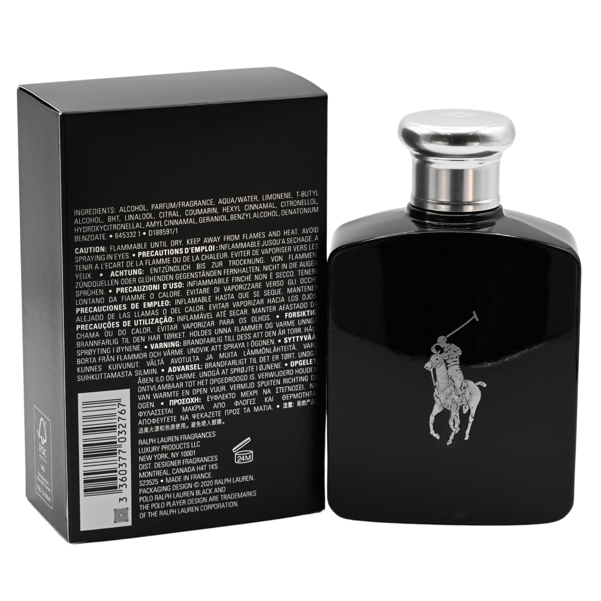 POLO BLACK by Ralph Lauren 4.2 oz edt Cologne for men New in Box 3360377032767