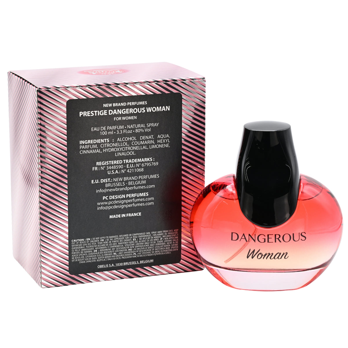 Prestige Dangerous Women by New Brand perfume EDP 3.3 /3.4 oz New In Box 5425039220253