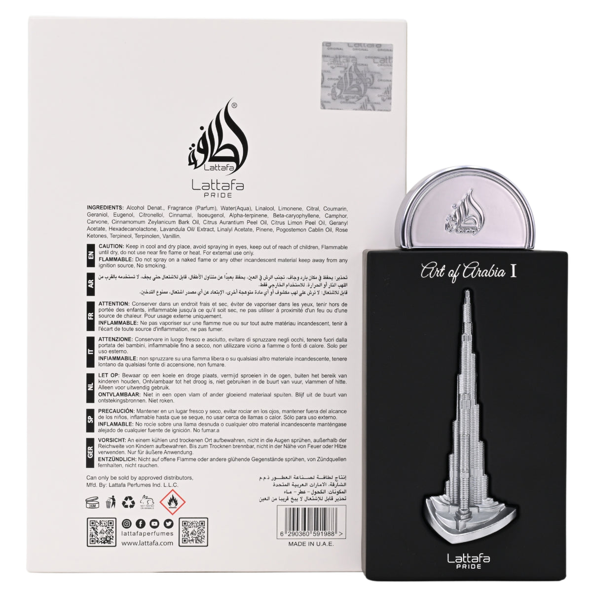 Pride Art Of Arabia I by Lattafa perfume unisex EDP 3.3 / 3.4 oz New in Box 6290360591988