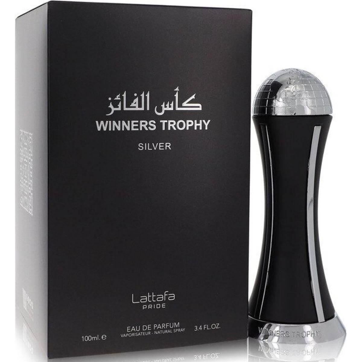 Pride Winners Trophy Silver by Lattafa for unisex EDP 3.3 / 3.4 oz New in Box 6291108738085