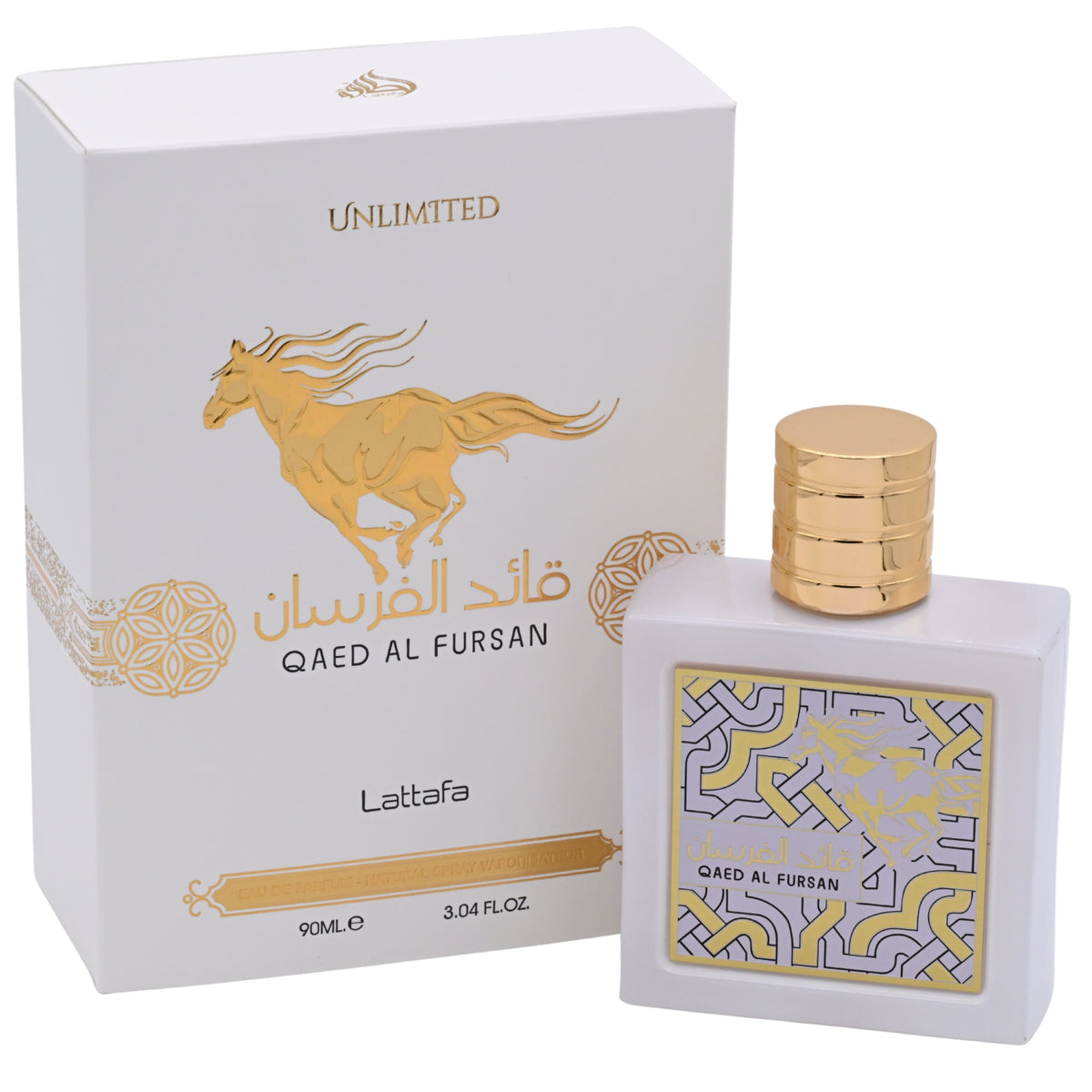 Qaed Al Fursan Unlimited by Lattafa perfume for unisex EDP 3.04 oz New in Box 6291108739020