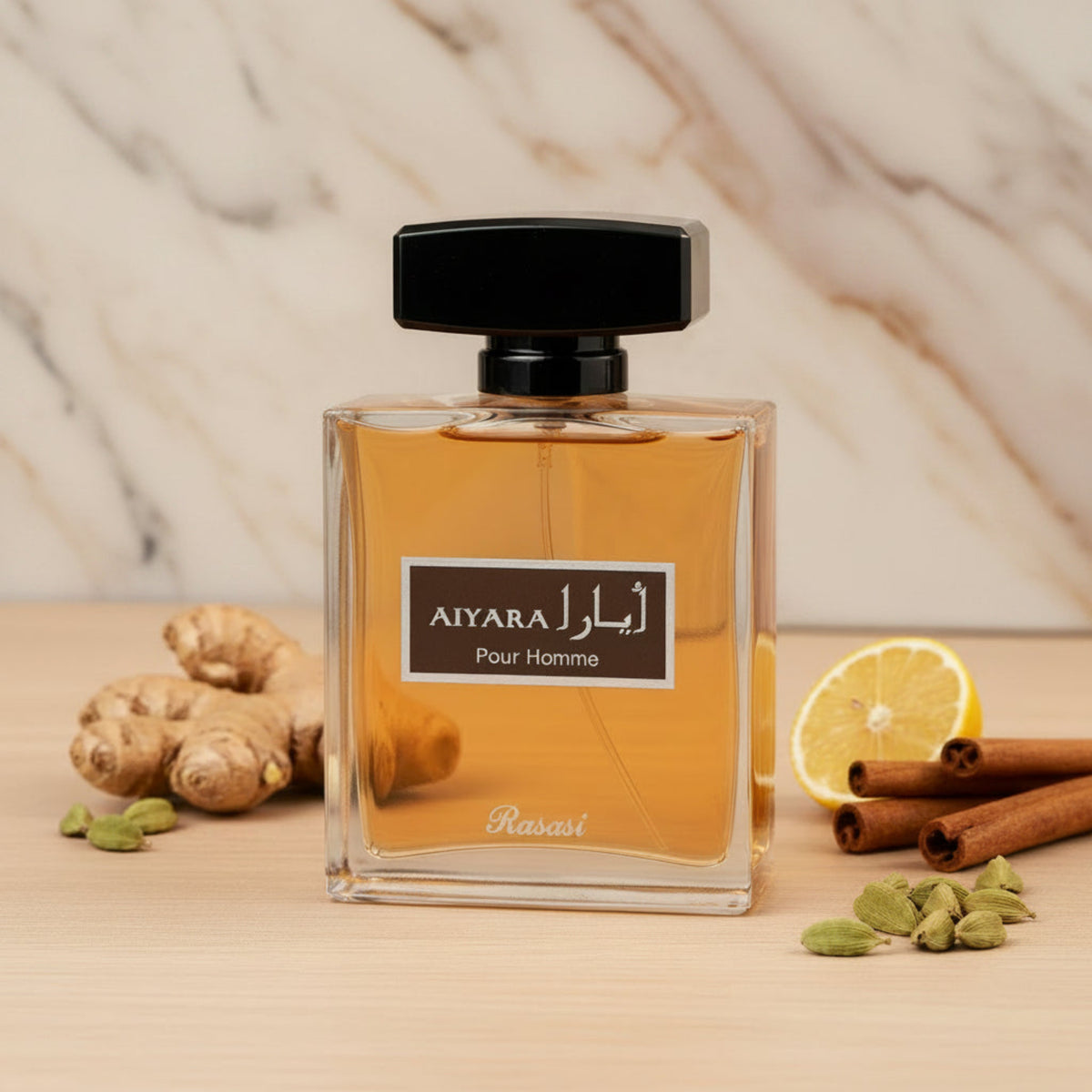 Rasasi Aiyara Pour Homme Eau de Parfum Spray for Men 3.38 fl oz (100 ml) by Rasasi 614514261033