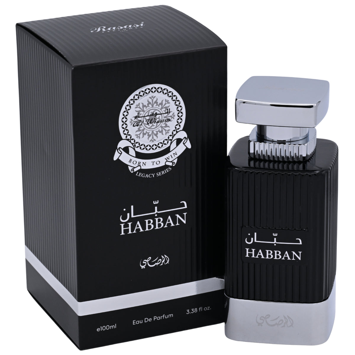 Rasasi Al Wisam Habban Eau de Parfum Spray for Unisex 3.38 oz (100 ml) by Rasasi 614514555071