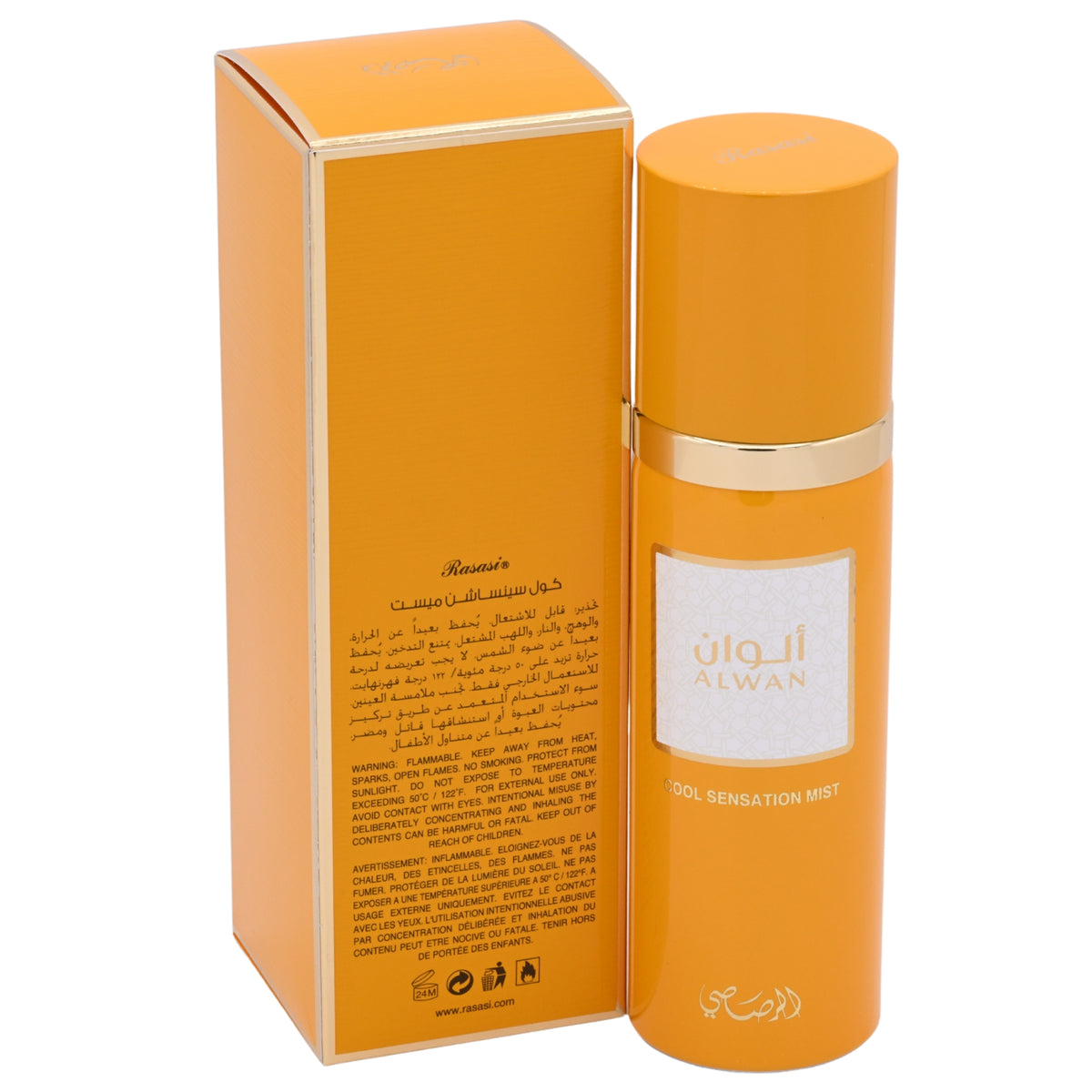 Rasasi Alwan Cool Sensation Fragrance Mist Unisex 3.38 oz 100ml New Box 614514427040