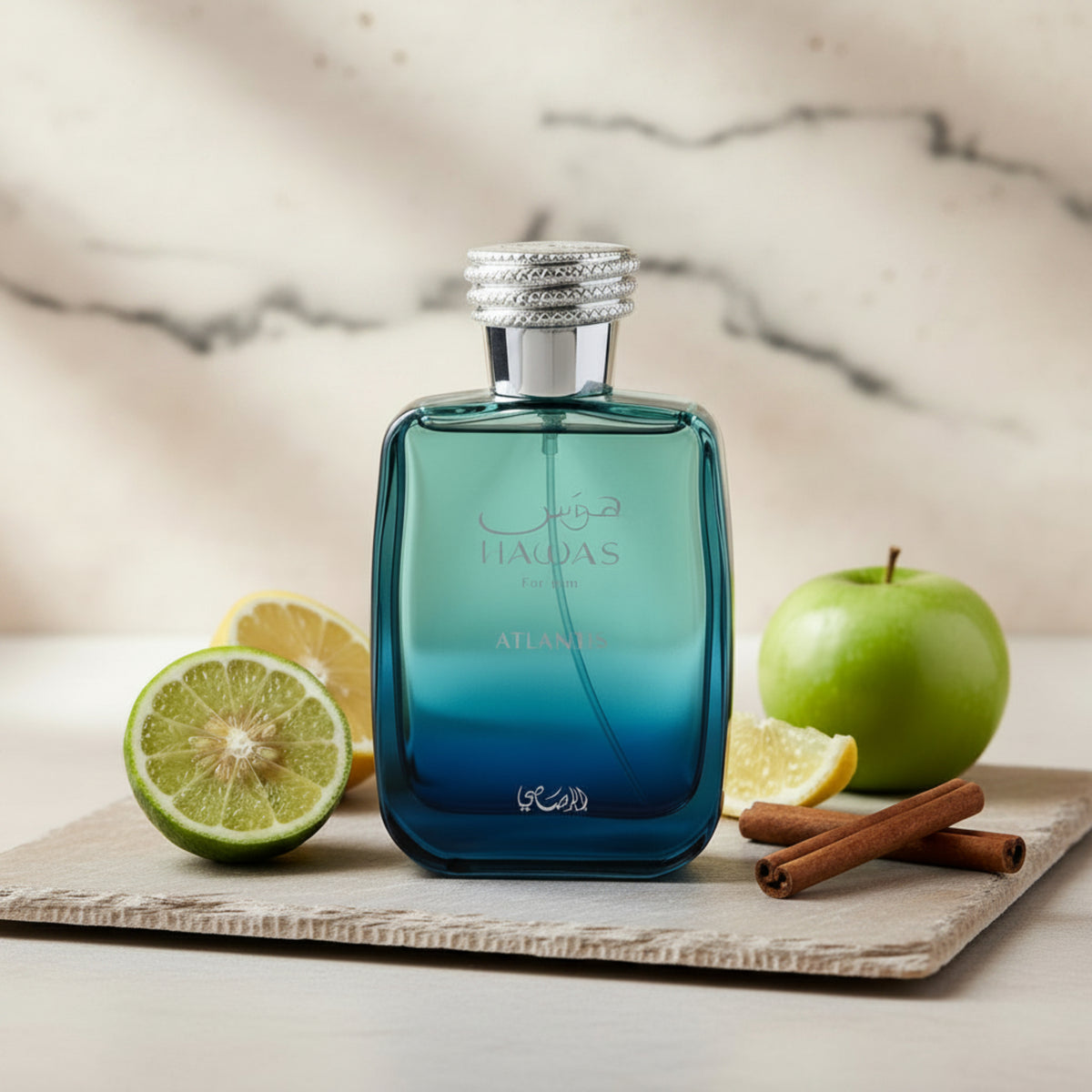 Rasasi Hawas Atlantis Eau de Parfum (EDP) Spray for Men 3.38 oz / 100 ml - Rasasi 614514555125