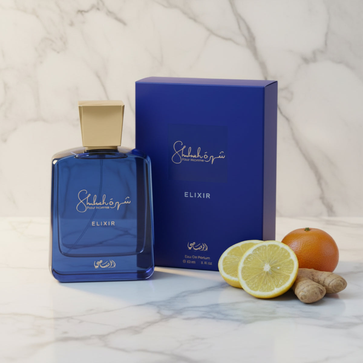 Rasasi Shuhrah Elixir Pour Homme EDP Spray Men 3 oz 90ml 614514339237