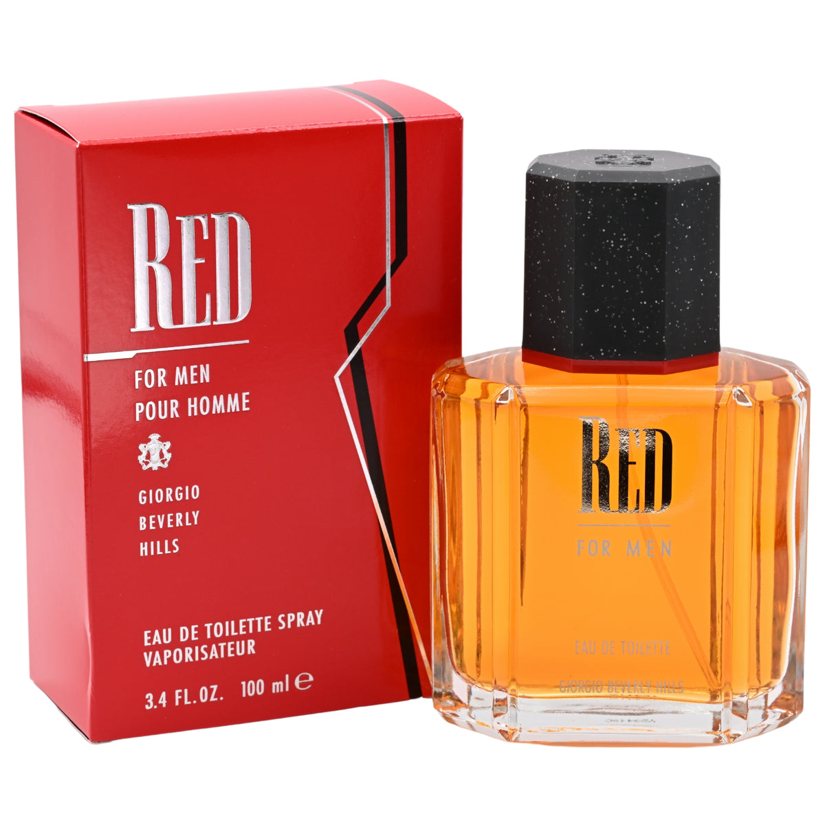 RED by Giorgio Beverly Hills 3.3 / 3.4 oz EDT For Men New in BOX 719346176095