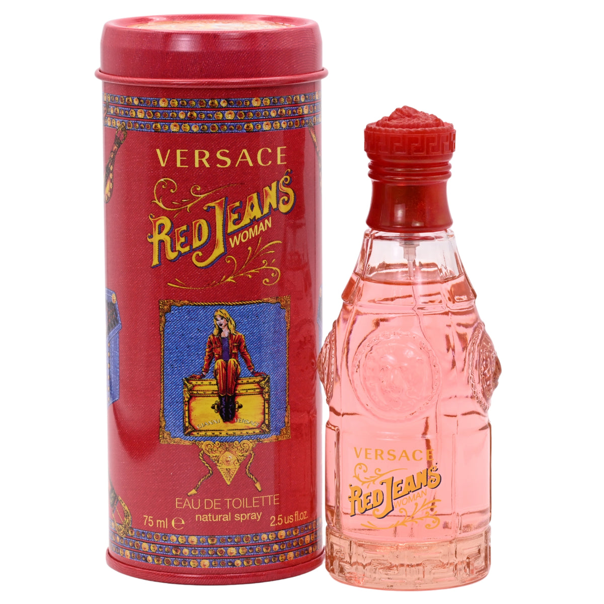 RED JEANS by Versace Perfume for women 2.5 oz edt NEW IN BOX 8018365270756