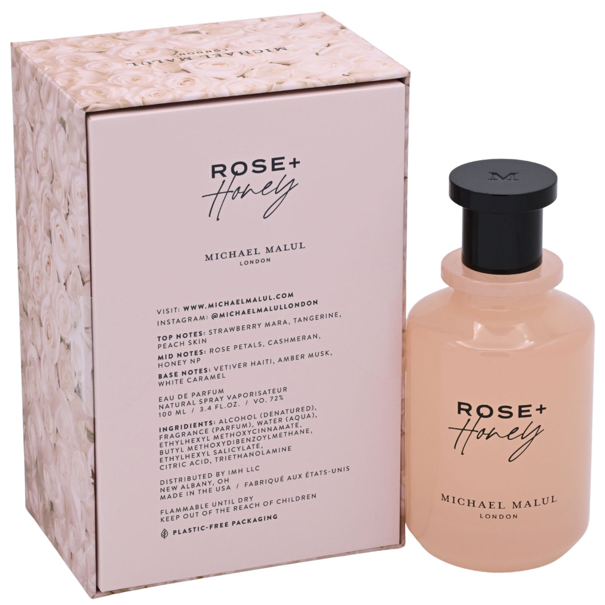 Rose+Honey by Michael Malul for women EDP 3.3 / 3.4 oz New in Box 725765657015