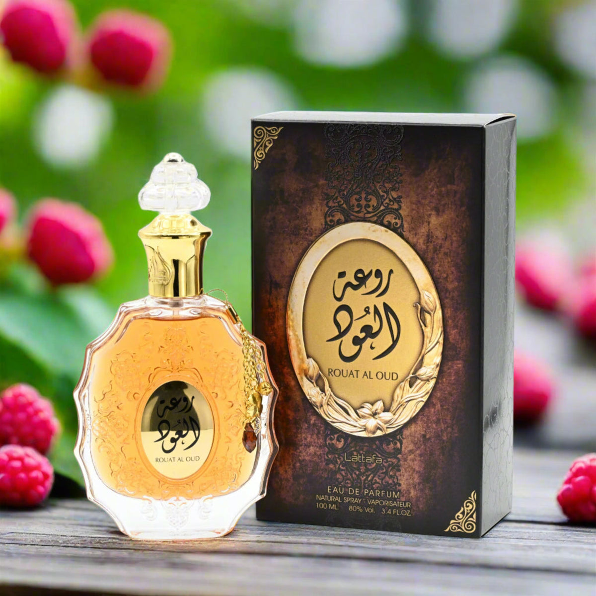 Rouat Al Oud by Lattafa perfume for unisex EDP 3.3 / 3.4 oz New in Box 6291106064841
