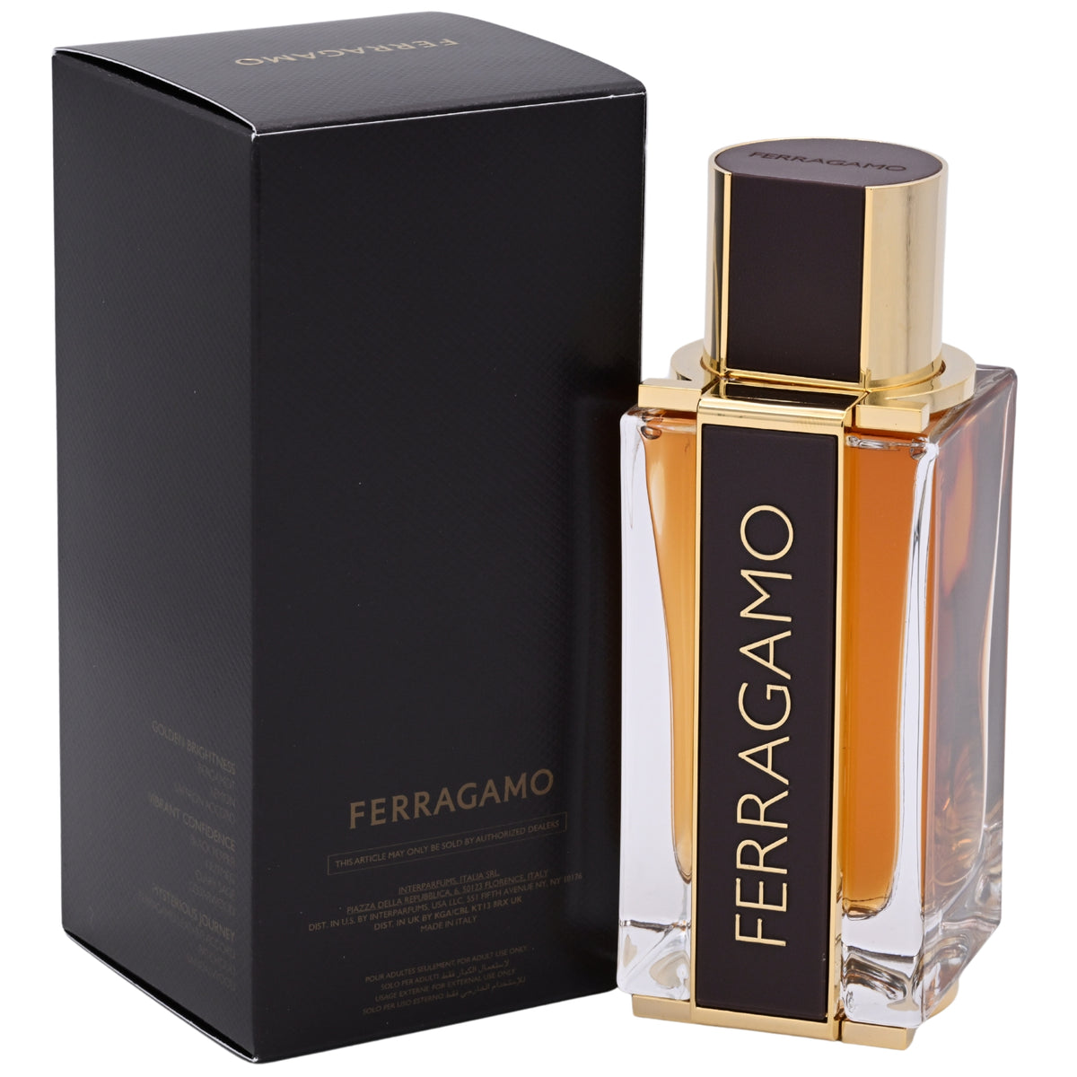 Salvatore Ferragamo Ferragamo Spicy Leather Parfum Spray for Men 3.4 oz (New Retail Box) 8052464895748