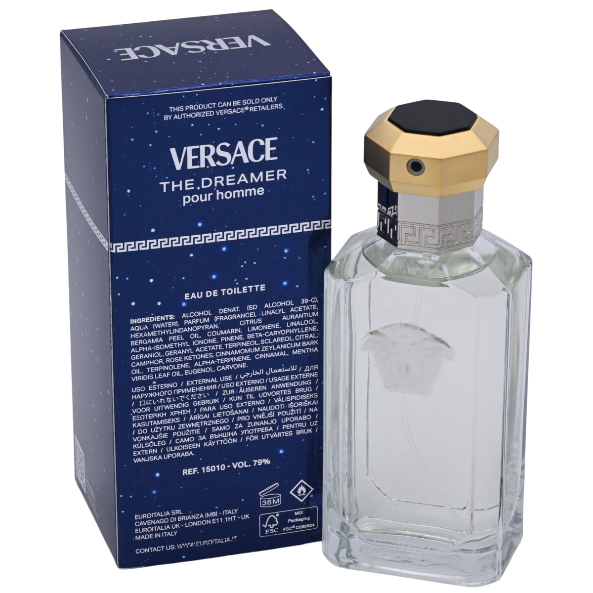 The Dreamer by Versace cologne for men EDT 3.3 / 3.4 oz New In Box 8011003996766