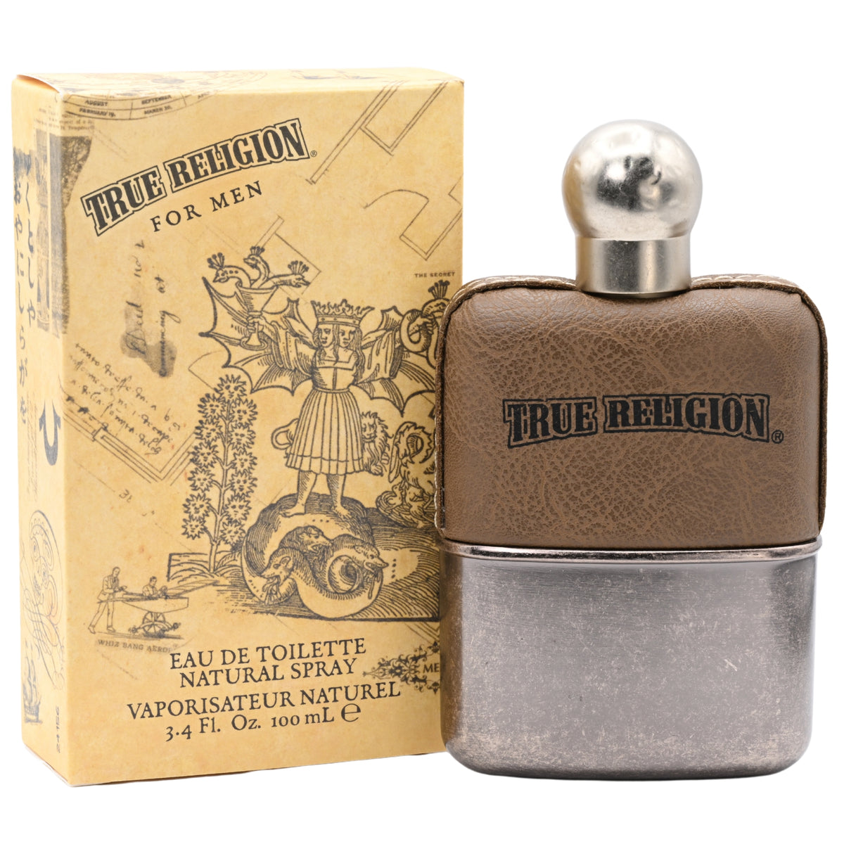 TRUE RELIGION by Christian Audigier 3.3 / 3.4 oz EDT Cologne For Men New in Box 844061013551