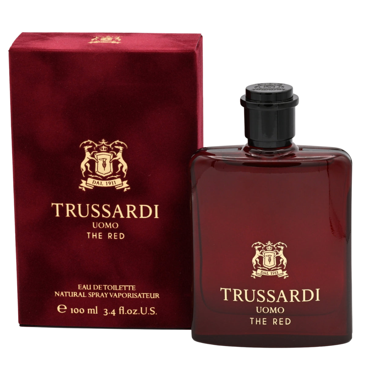 TRUSSARDI UOMO THE RED by Krizia cologne for men EDT 3.3 / 3.4 oz New in Box 8011530015213