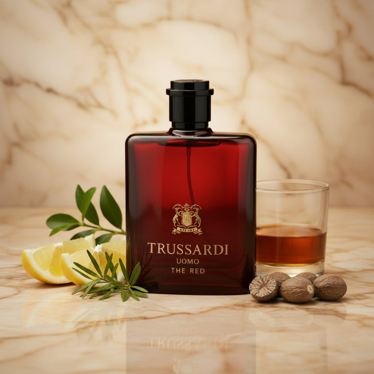 TRUSSARDI UOMO THE RED by Krizia cologne for men EDT 3.3 / 3.4 oz New in Box 8011530015213