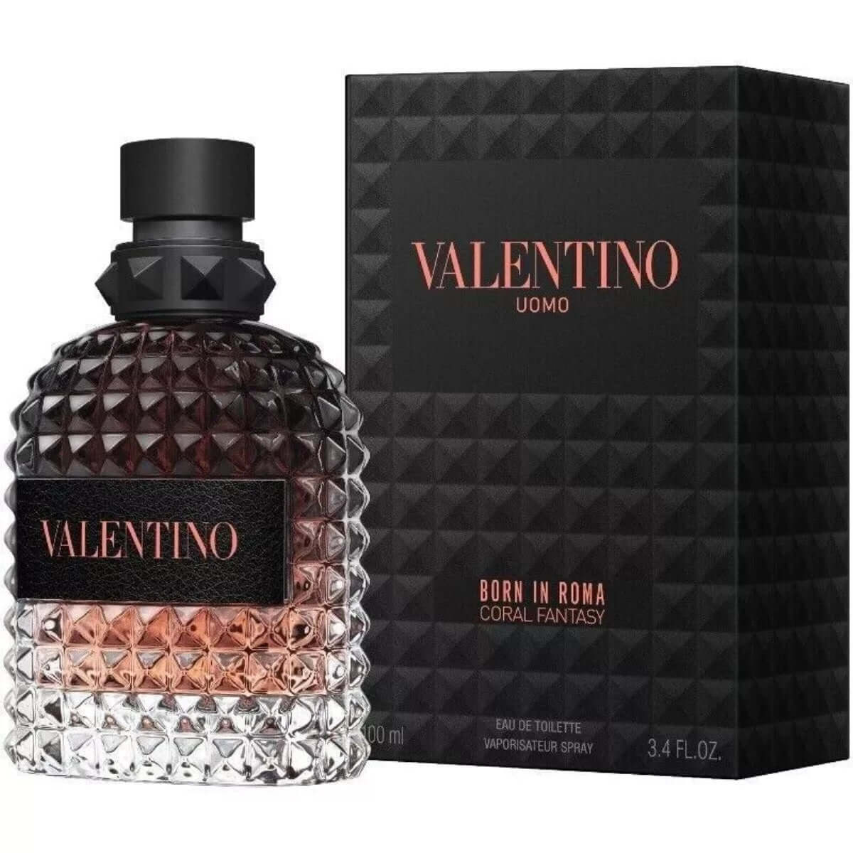 Uomo Born In Roma Coral Fantasy by Valentino men 3.3 / 3.4 oz New in Box 3614273672412