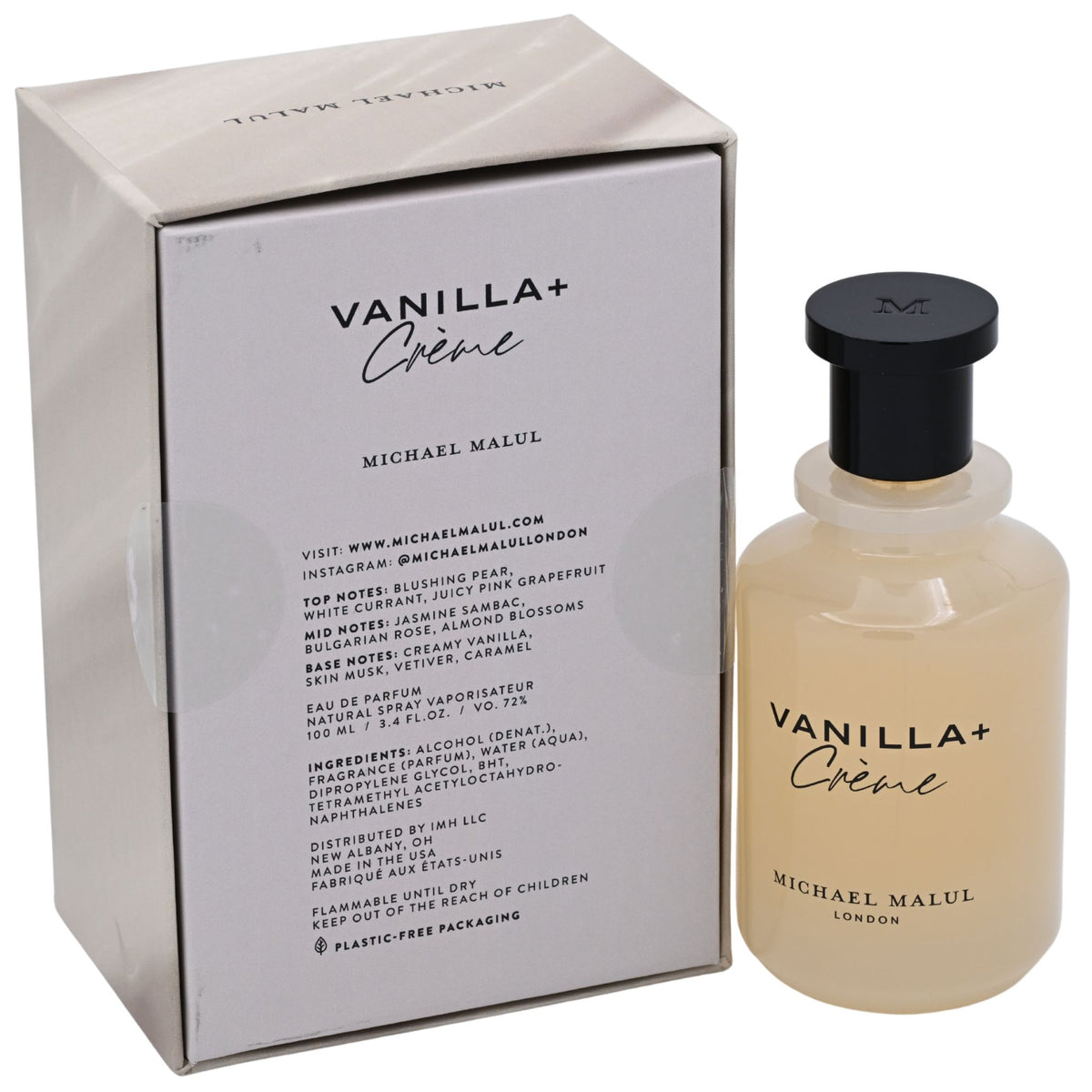 Vanilla+Crème by Michael Malul for women EDP 3.3 / 3.4 oz New in Box 850067815099