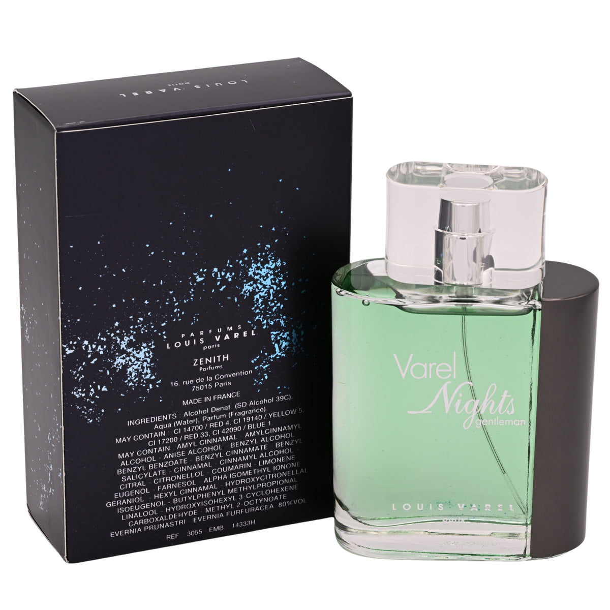 Varel Nights Gentleman by Louis Varel cologne men EDT 3.3 / 3.4 oz New In Box 3760168630552