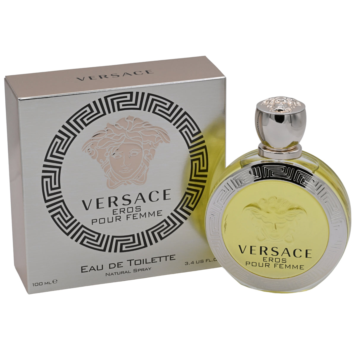 VERSACE EROS POUR FEMME 3.3 / 3.4 oz edt Perfume New in Box 8011003827343