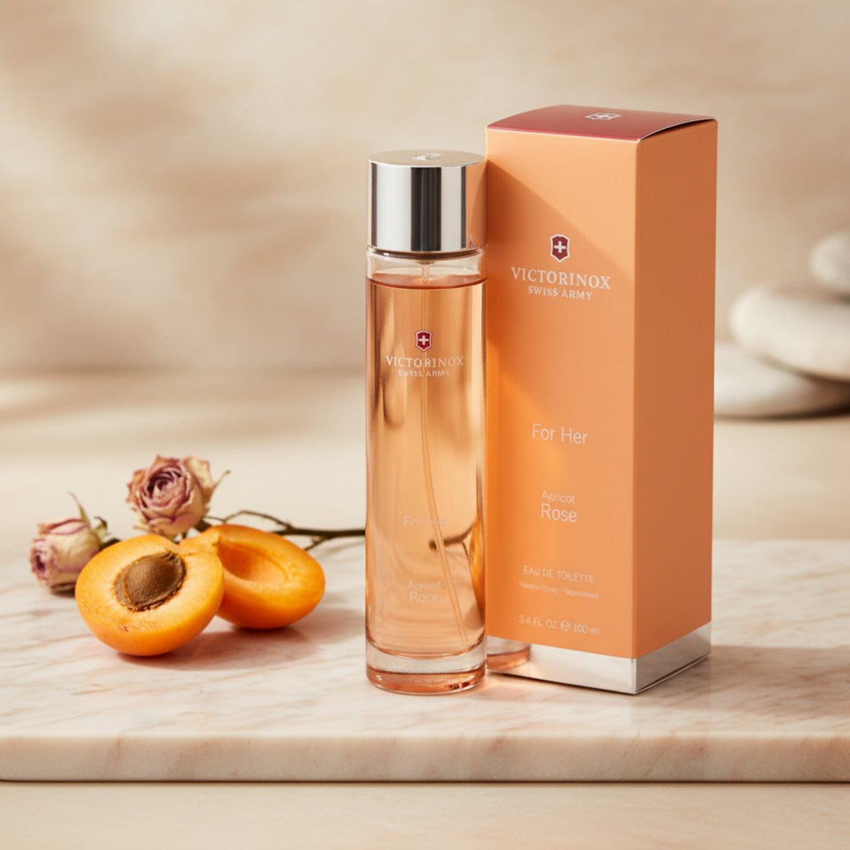 Victorinox Swiss Army Apricot Rose Eau de Toilette (EDT) Spray for Women 3.4 oz by Victorinox 7611160236654