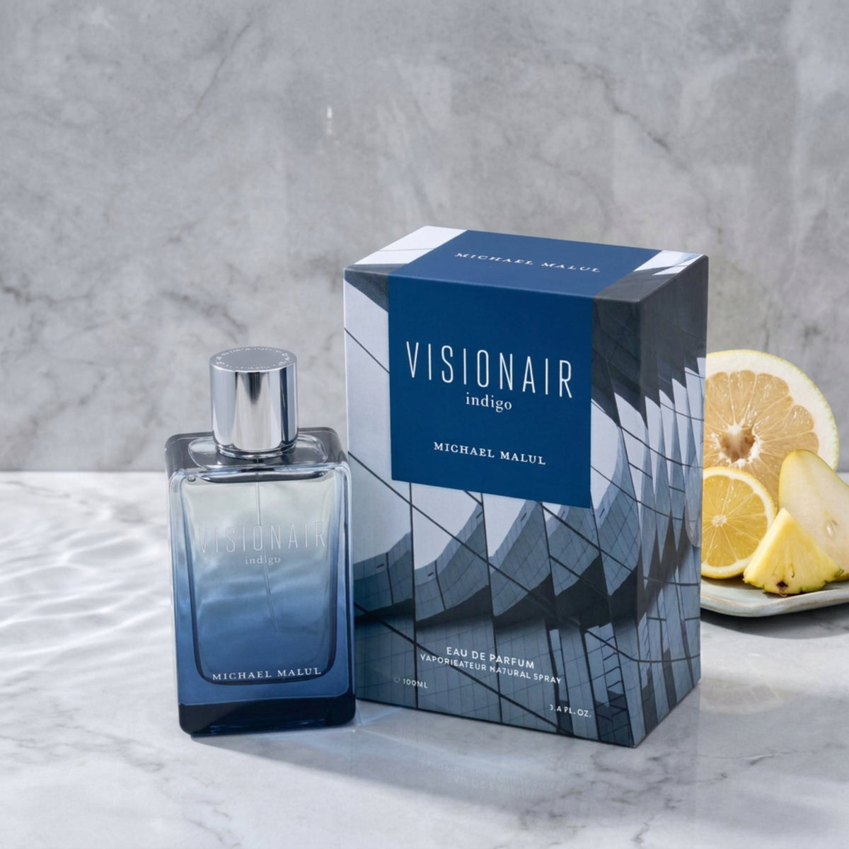 Visionair Indigo by Michael Malul cologne for men EDP 3.3 / 3.4 oz New in Box 850067815235