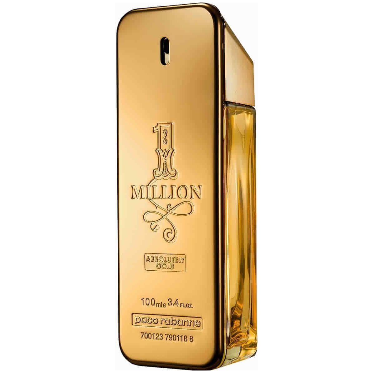 1 MILLION ABSOLUTELY GOLD by Paco Rabanne pure perfume 3.3 / 3.4 oz New Tester 3349668514571
