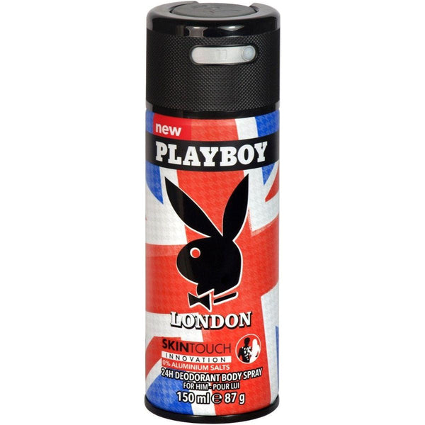 London Playboy skin touch Deodorant Body Spray men 5.0 / 5 oz